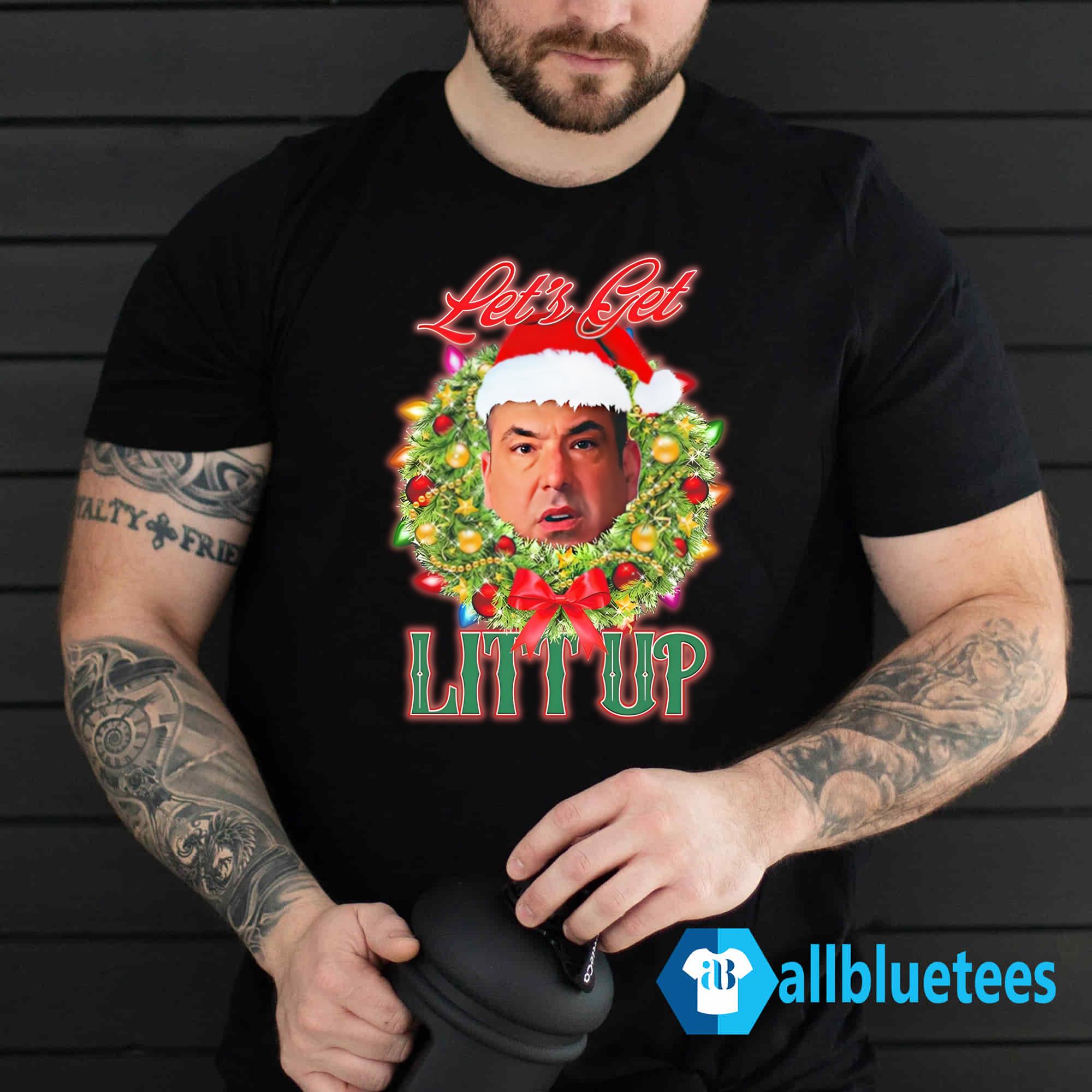 Louis Litt Christmas Shirt, Let's Get Litt Up Funny Christmas