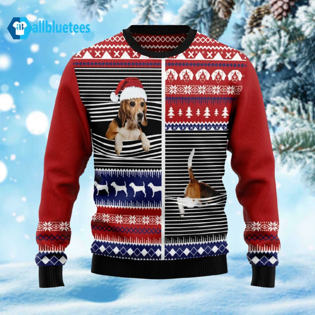Lovely Beagle Ugly Christmas Sweater