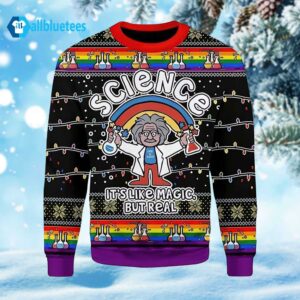 Merry Christmas Gearhomies Science LGBT Ugly Christmas Sweater