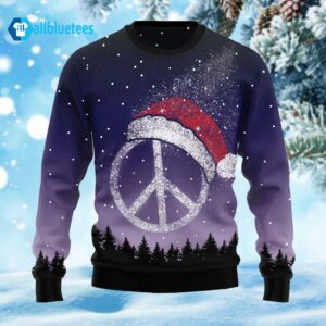 Peace Hippie Ugly Christmas Sweater