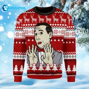 Pee Wee Herman Ugly Christmas Sweater