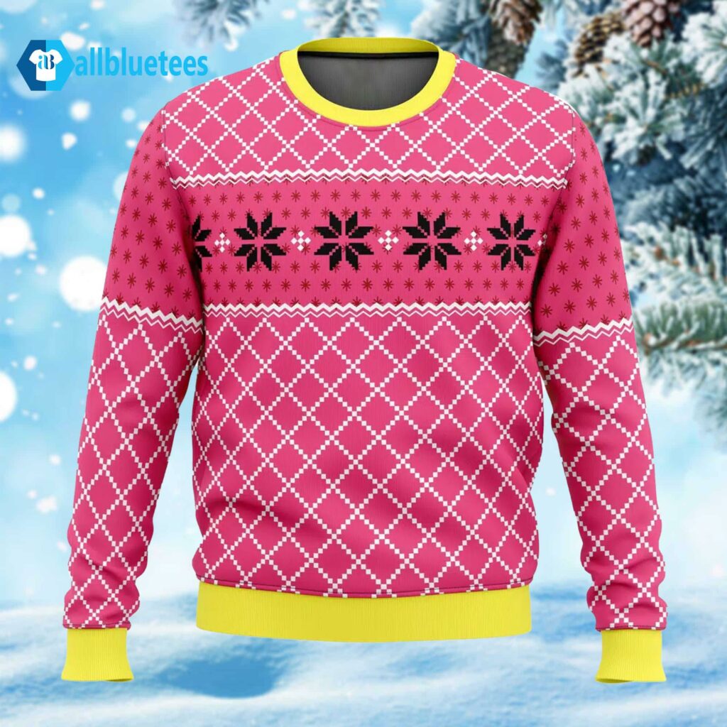 Vegeta Badman Pink Ugly Christmas Sweater