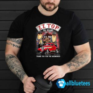 ZZ Top 55 Years Thank You For The Memories Shirt