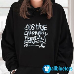 Steelers Mike Tomlin Justice Opportunity Equity Freedom Hoodie
