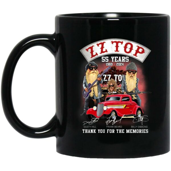 ZZ Top 55 Years Thank You For The Memories Mug