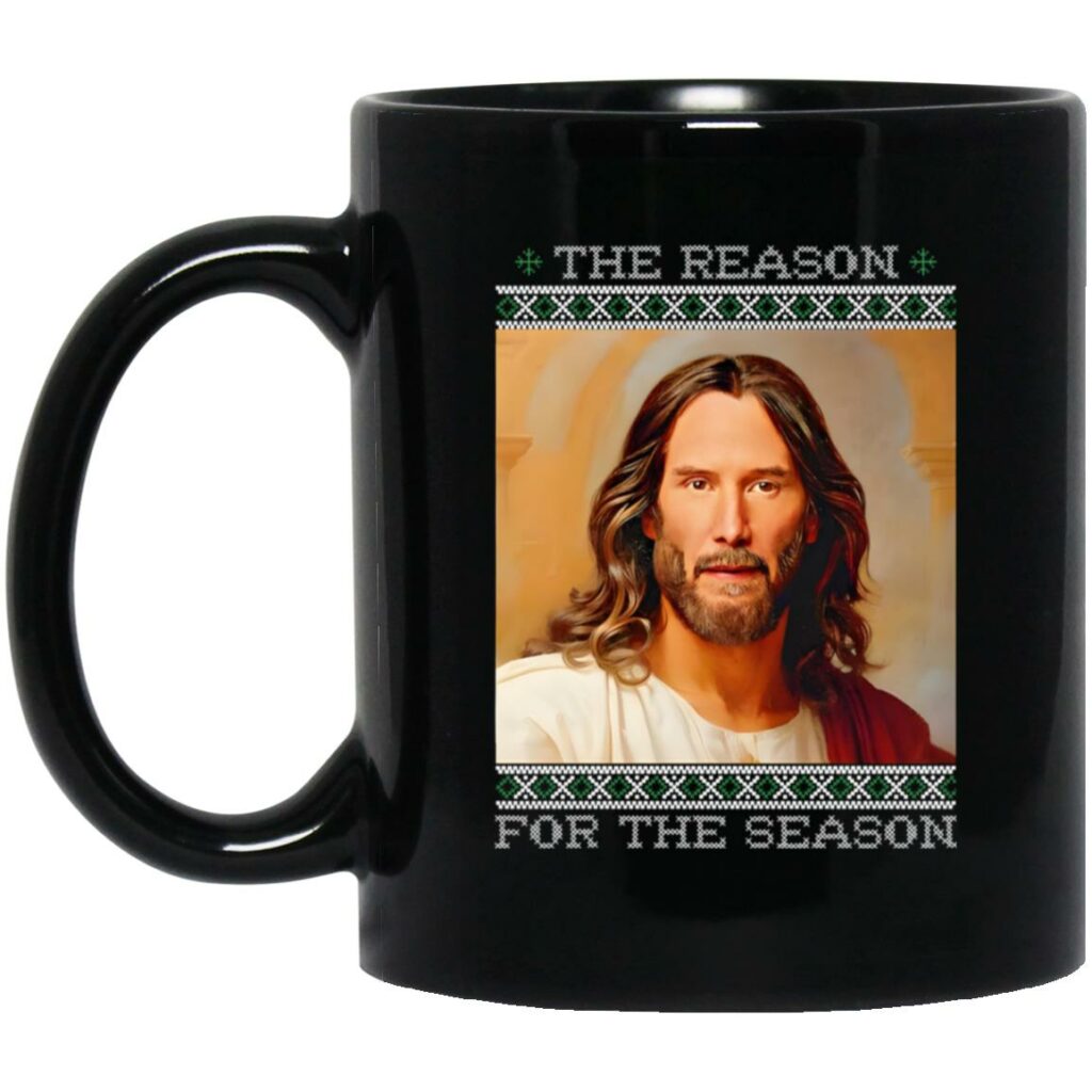 Keanu Christ The Reason For The Season Mug