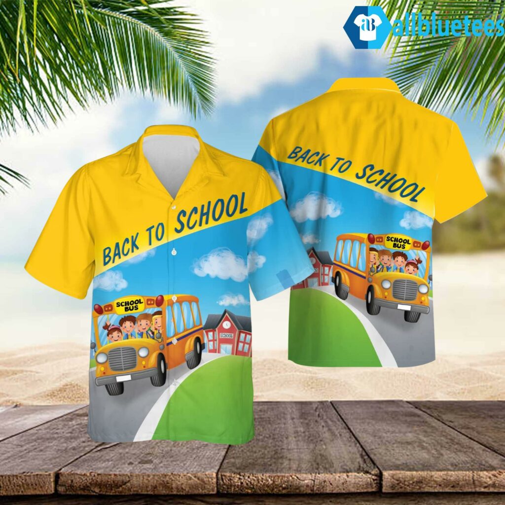 Bus Driver Back To School Hawaiian Shirt